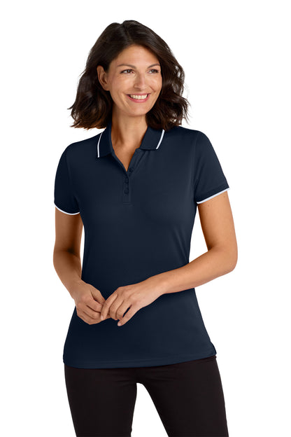 Port Authority® Women's Dry Zone® UV Micro-Mesh Tipped Polo. LK111