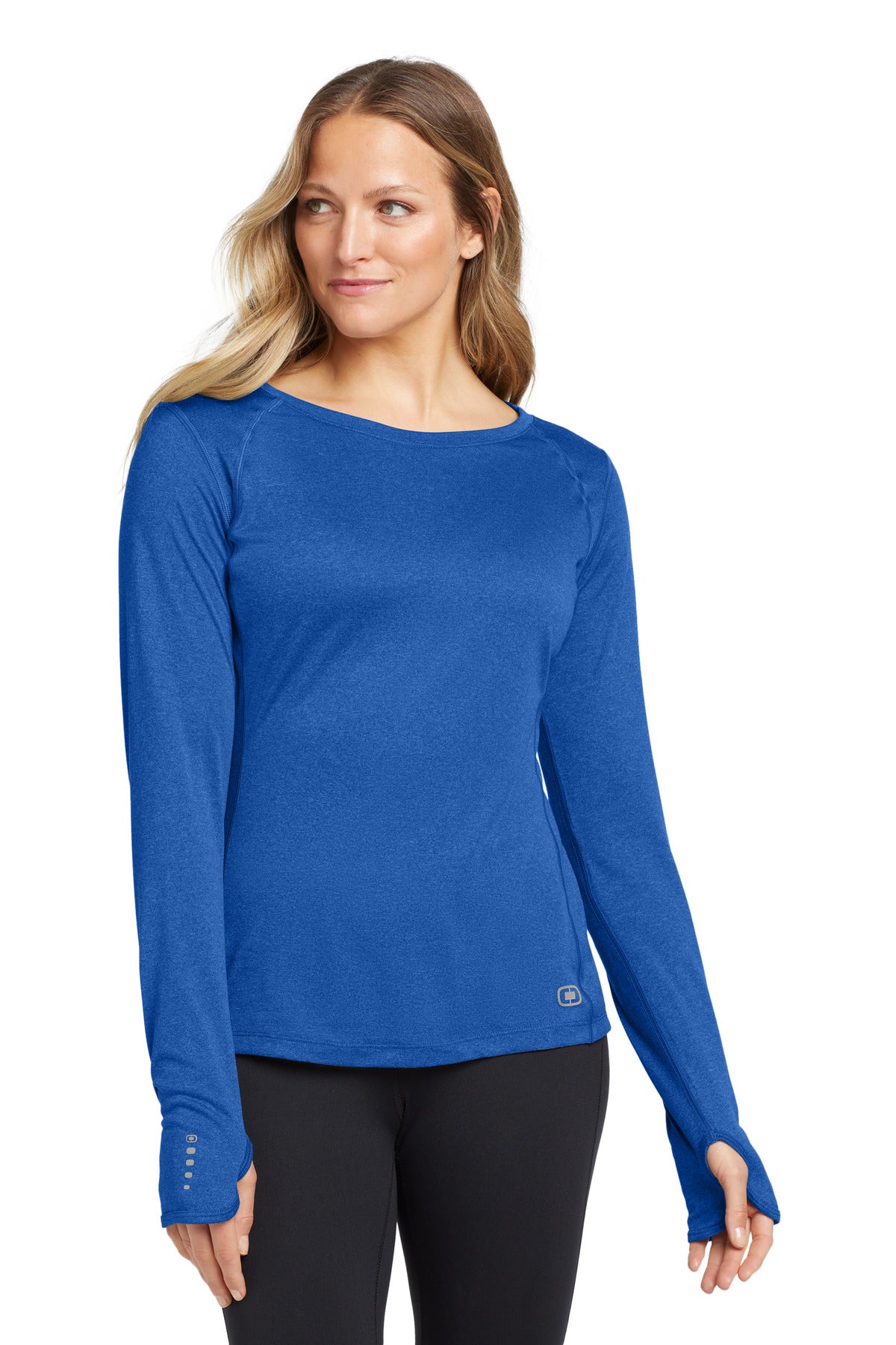 OGIO® Women's Long Sleeve Pulse Crew. LOE321