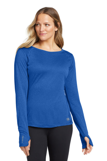 OGIO® Women's Long Sleeve Pulse Crew. LOE321