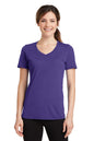 Port & Co™ Women's Performance Blend V-Neck Tee. LPC381V