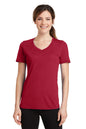 Port & Co™ Women's Performance Blend V-Neck Tee. LPC381V