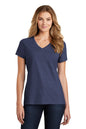 Port & Co™ Women's Fan Favorite™ Blend V-Neck Tee. LPC455V