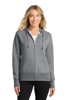 Port & Co™ Women's Core Fleece Full-Zip Hooded Sweatshirt. LPC78ZH