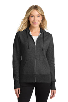 Port & Co™ Women's Core Fleece Full-Zip Hooded Sweatshirt. LPC78ZH