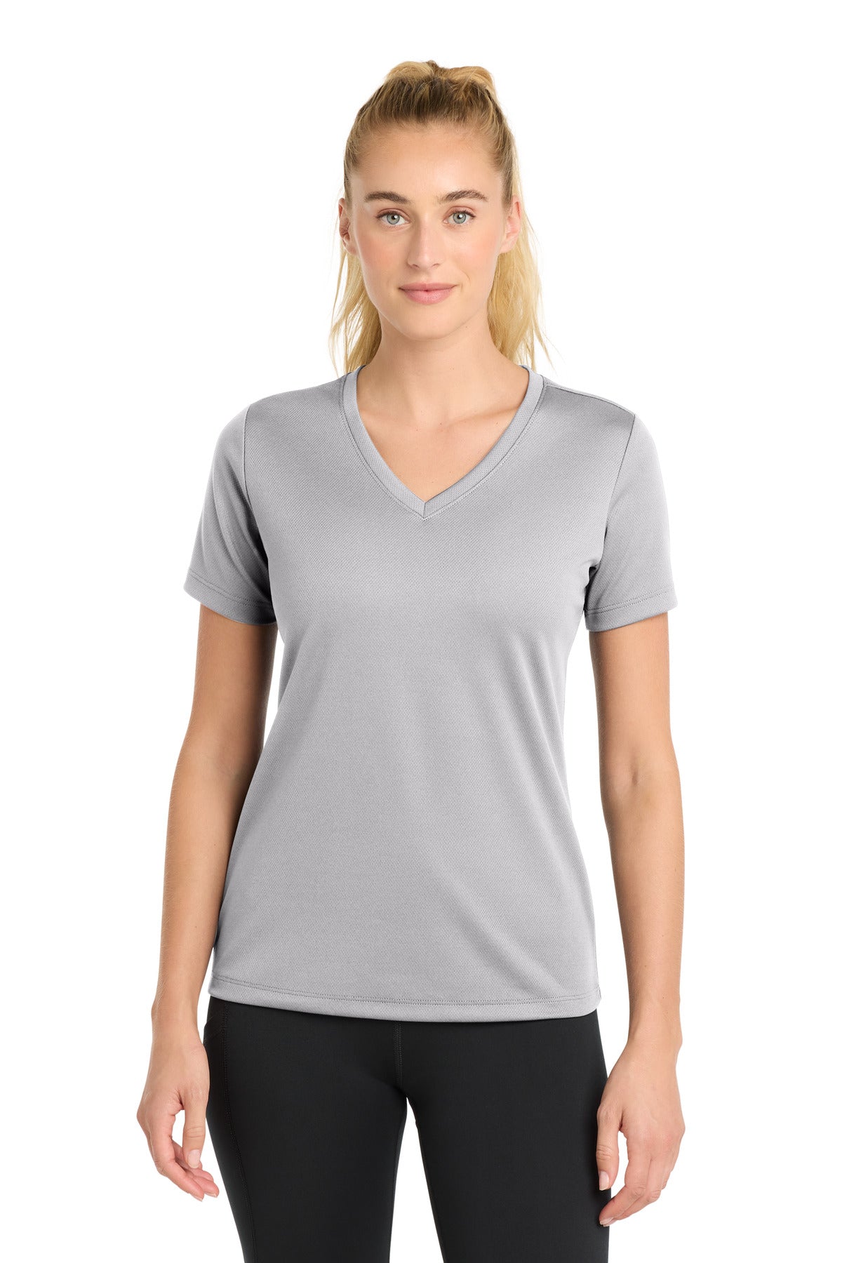 Sport-Tek® Women's PosiCharge® RacerMesh® V-Neck Tee. LST340