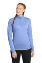 Sport-Tek ® Women's PosiCharge ® Tri-Blend Wicking 1/4-Zip Pullover. LST407