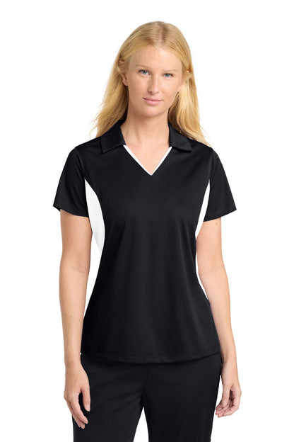 Sport-Tek® Women's Side Blocked Micropique Sport-Wick® Polo. LST655