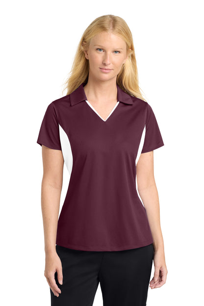 Sport-Tek® Women's Side Blocked Micropique Sport-Wick® Polo. LST655