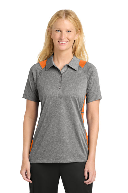 Sport-Tek® Women's Heather Colorblock Contender™ Polo. LST665