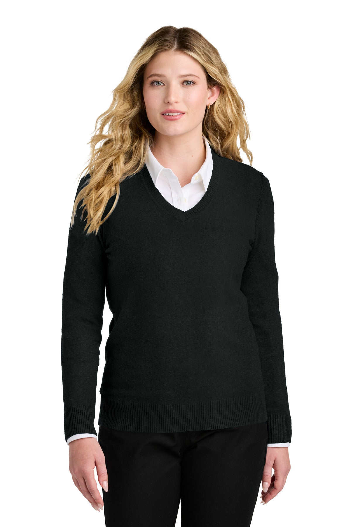 Port Authority® Women's Easy Care V-Neck Sweater LSW2850