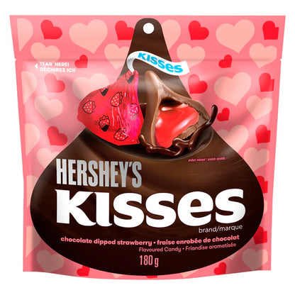 Hershey's Kisses Dipped Strawberry Flavoured Chocolate, 180-g