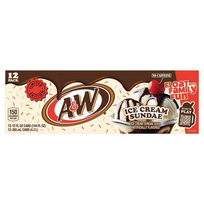 A&W Ice Cream Sundae 355ml - Case of 12