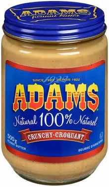 ADAMS Crunchy Peanut Butter – 500g Jar