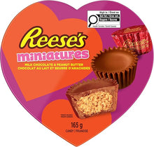 REESE'S Minis Chocolate Peanut Butter Cups - Heart Shaped Valentine's Day Chocolate Candy Gift, 165 Gram