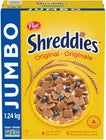 Post Jumbo Shreddies Cereal, 1.24kg/43.73oz