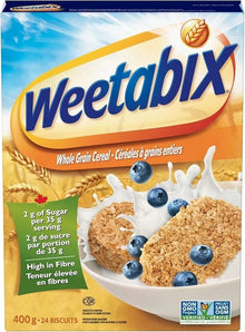 Post Weetabix Whole Grain Breakfast Cereal, 400g