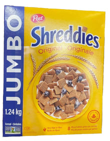 Post Jumbo Shreddies Cereal, 1.24kg/43.73oz