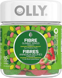 OLLY Fiber Gummy Rings, 5g Prebiotic Fibre, Berry melon 50ct