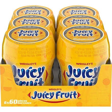 Juicy Fruit Sugar-Free Gum - 360 Pieces (6 x 60 Count Bottles) - Classic Fruity Flavor
