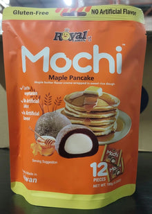 Royal Family Maple Pancake Mochi - 6.3 oz | Chewy Japanese Style Rice Cake with Maple Crème Filling