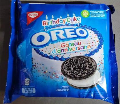 Oreo Birthday Cake Creme Cookies, 261g (PACKS 2)