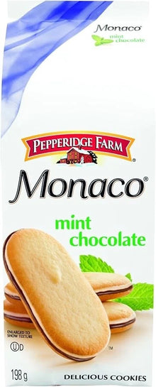 Pepperidge Farm Monaco Mint Chocolate Cookies, 198 g